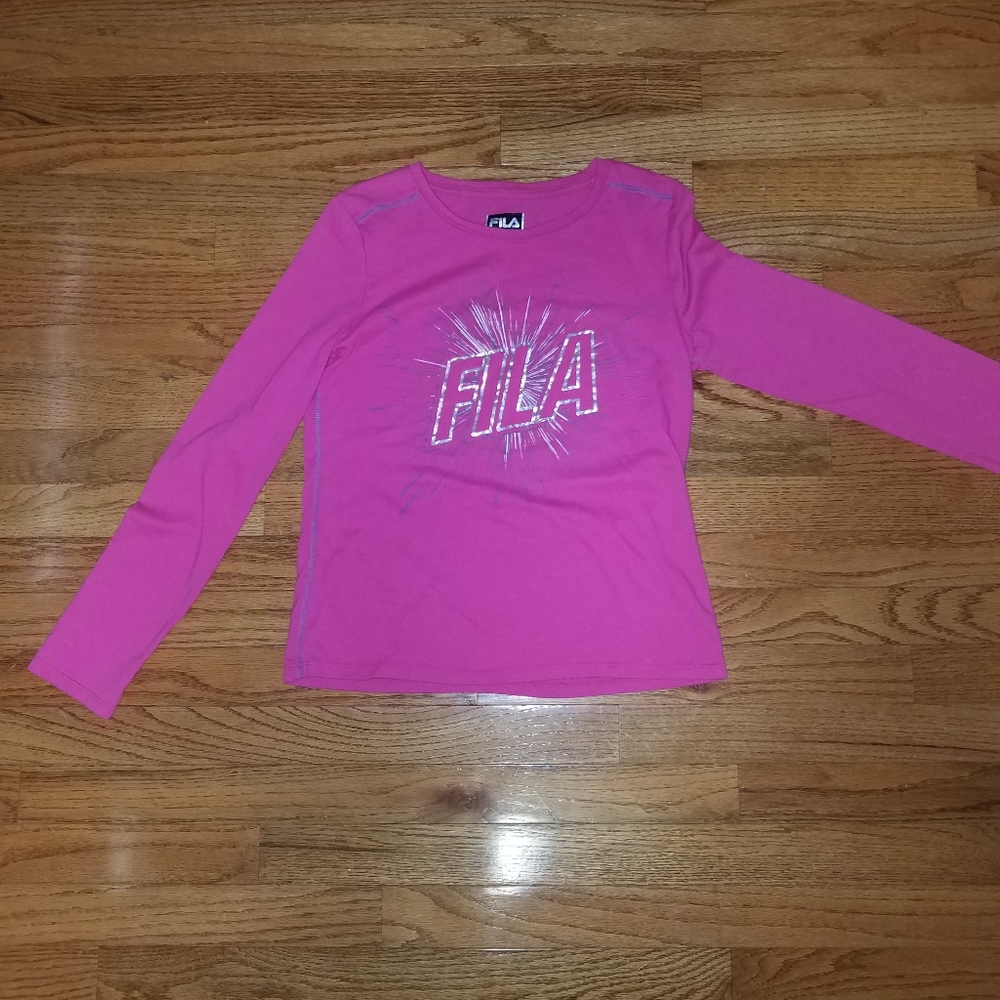 Pink long sleeved shirt